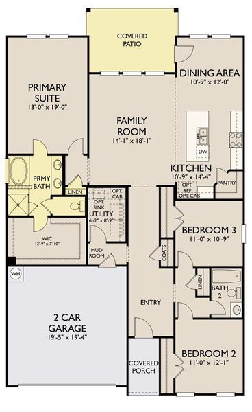 2D floor plan layout of this home in Berry Creek Highlands, Georgetown, TX (Image 4). 2D floor plan layout of this home in Berry Creek Highlands, Georgetown, TX (Image 4).