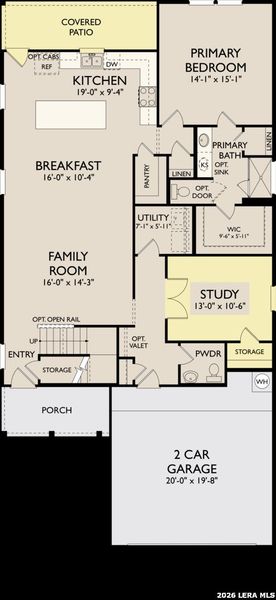 2D floor plan layout of this home in The Summit at Saddlebrook Ranch 55's, Schertz, TX (Image 3). 2D floor plan layout of this home in The Summit at Saddlebrook Ranch 55's, Schertz, TX (Image 3).