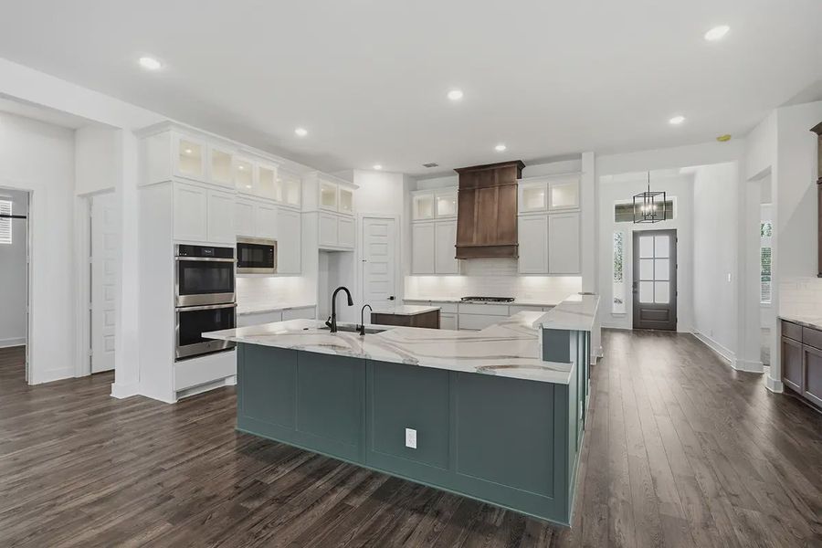 Representative furnished interior of a home built from the Kingston by Chesmar Homes in Prominence 60's, San Antonio (Image 15).