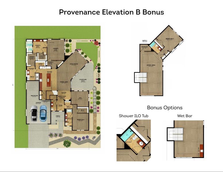 2D floor plan layout for the Provenance by Epcon Communities in Chipeta Hollows, Grand Junction, CO (Image 5). 2D floor plan layout for the Provenance by Epcon Communities in Chipeta Hollows, Grand Junction, CO (Image 5).