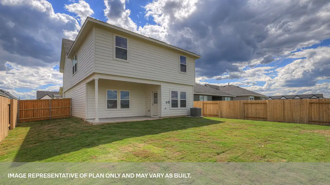Exterior details and patio area of a home in Trace, San Marcos (Image 3).