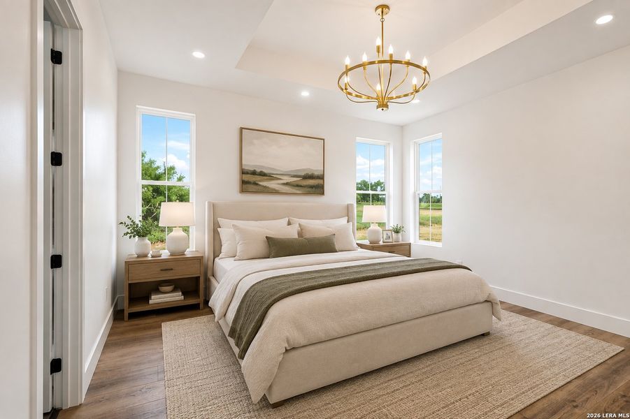 Furnished interior view inside a new home in , Bandera (Image 8).