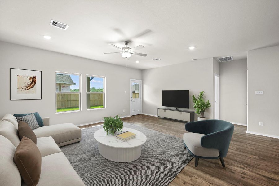 Furnished interior view inside a new home in Windrose Green, Angleton (Image 12). Furnished interior view inside a new home in Windrose Green, Angleton (Image 12).
