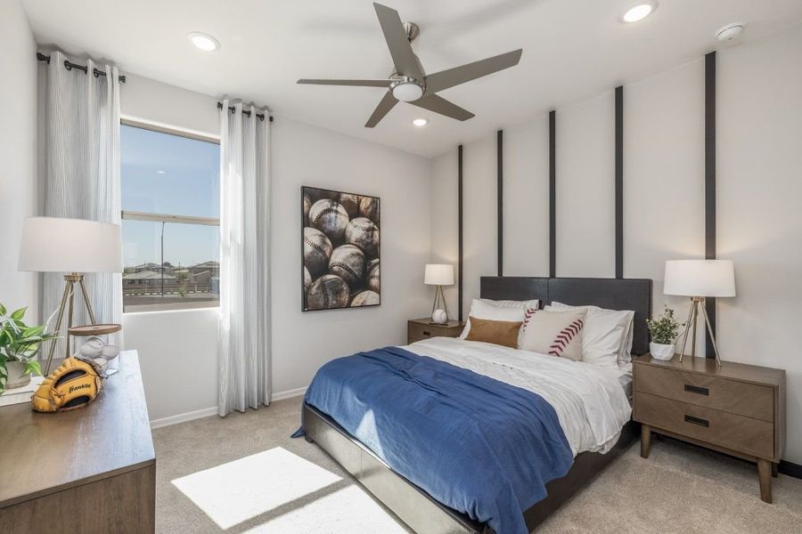 Furnished interior view inside a new home in The Grove at El Cidro, Goodyear (Image 28).