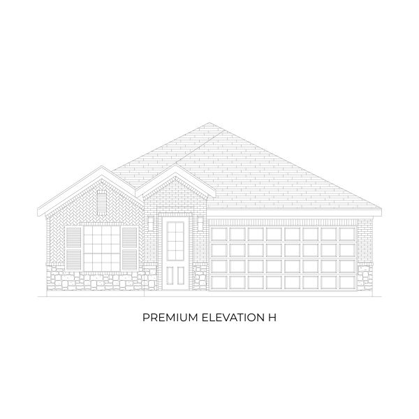 Representative rendering of the exterior for the Kennedy Select F by First Texas Homes (Image 14).