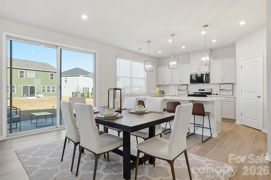 Furnished interior view inside a new home in Waxhaw Landing, Monroe (Image 28).