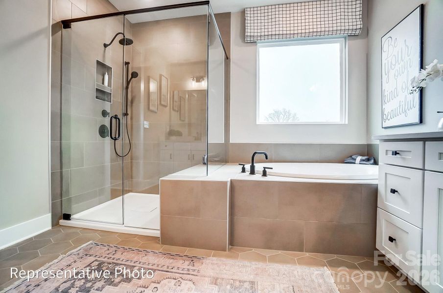 Furnished interior view inside a new home in Robinson Oaks, Gastonia (Image 12). Furnished interior view inside a new home in Robinson Oaks, Gastonia (Image 12).