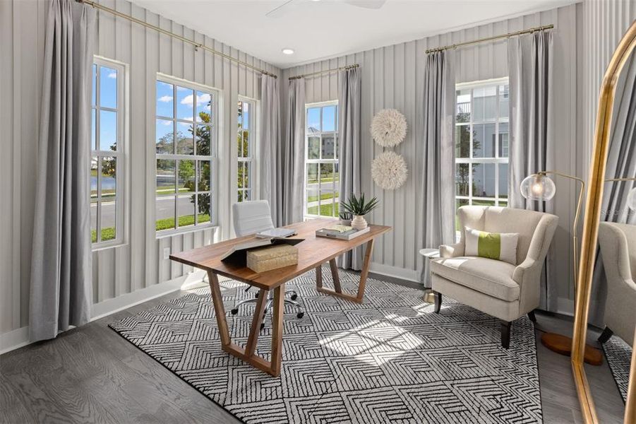 Furnished interior view inside a new home in Celebration - Island Village, Celebration (Image 4).