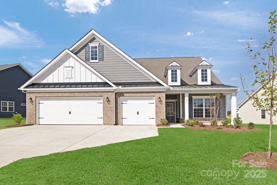 Front exterior of a new home in Roselyn: Primrose, Lancaster, SC, highlighting curb appeal (Image 2).