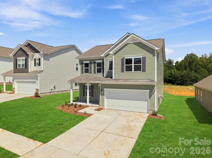 Front exterior of a new home in Catawba Trace, Catawba, NC, highlighting curb appeal (Image 22).
