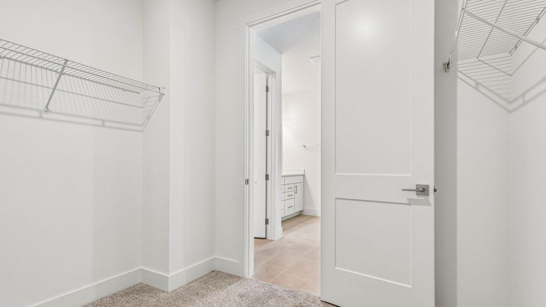 Longleaf Primary Suite Bath Walk-in Closet by DRB Homes in Trailside New Homes in Mount Dora FL Longleaf Primary Suite Bath Walk-in Closet by DRB Homes in Trailside New Homes in Mount Dora FL