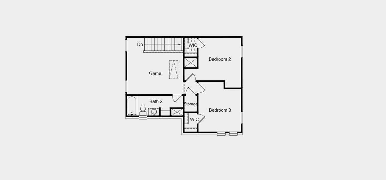 2D floor plan layout of this home in North Sky Celina, Celina, TX (Image 4).