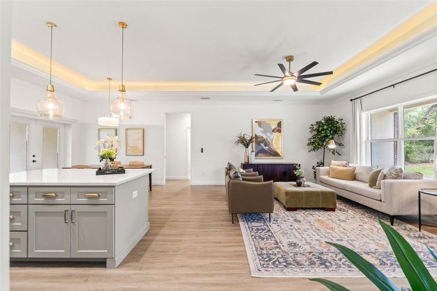 Furnished interior view inside a new home in , Citrus Springs (Image 35).