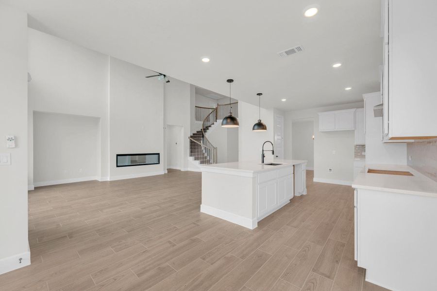 Furnished interior view inside a new home in Santa Rita Ranch, Liberty Hill (Image 9).