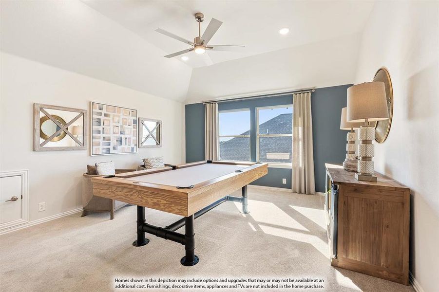 Furnished interior view inside a new home in ArrowBrooke, Aubrey (Image 5).