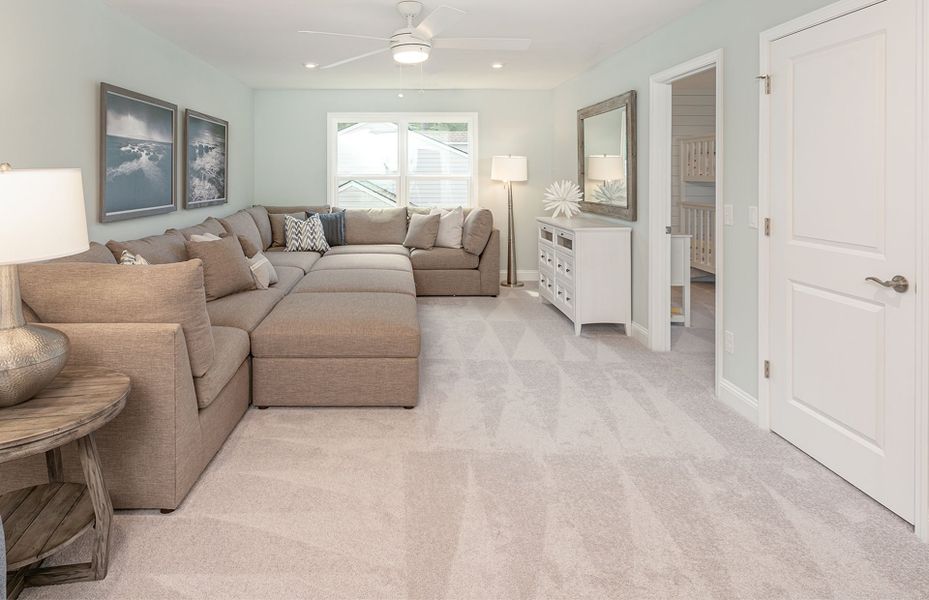 Furnished interior view inside a new home in Midpoint at New Riverside, Bluffton (Image 25).