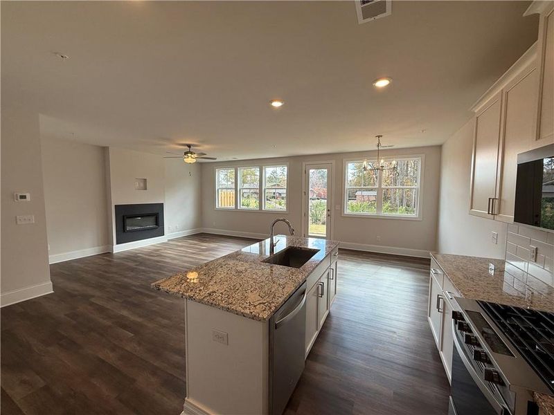 Furnished interior view inside a new home in , Marietta (Image 4).
