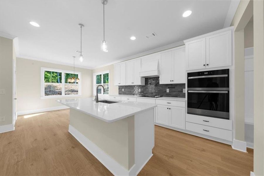 Furnished interior view inside a new home in , Flowery Branch (Image 7).