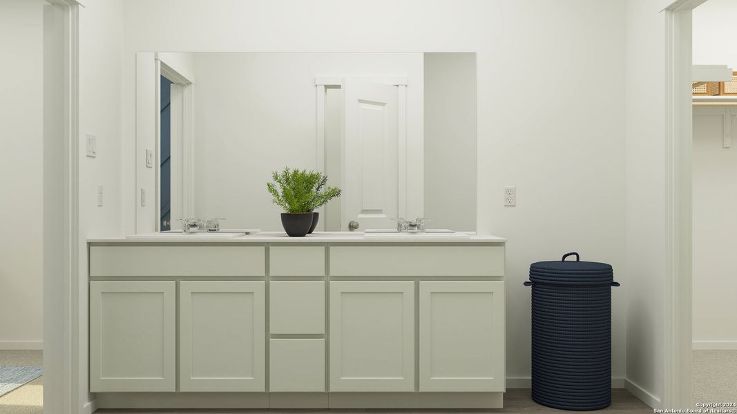 Furnished interior view inside a new home in Brookmill, San Antonio (Image 2). Furnished interior view inside a new home in Brookmill, San Antonio (Image 2).