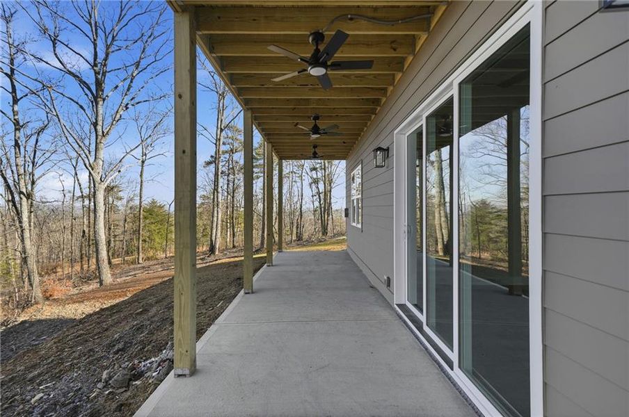 Exterior details and patio area of a home in , Ranger (Image 28).