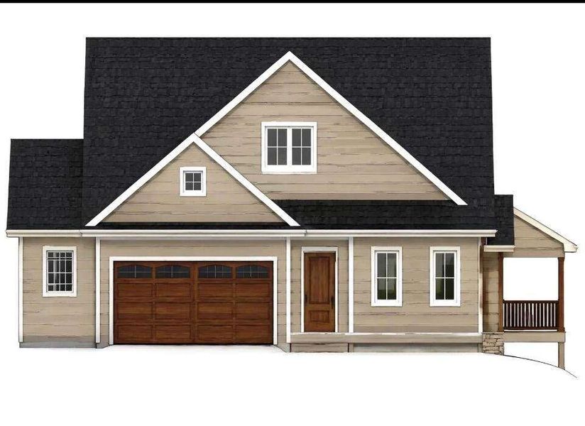 Exterior rendering of this home design in , Ellijay, GA (Image 3).