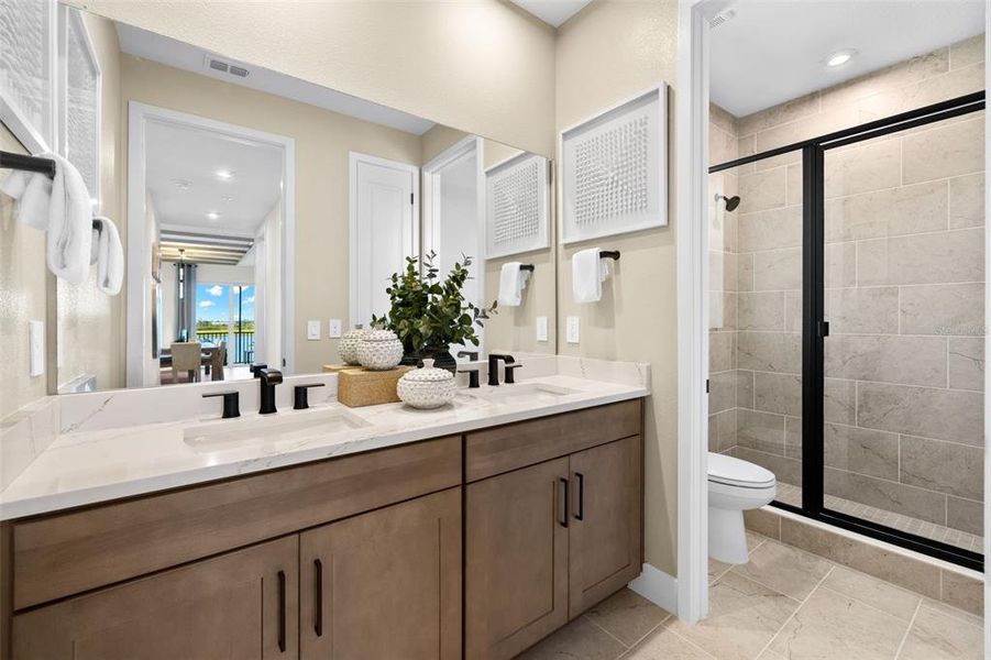 Furnished interior view inside a new home in Wellen Park, Venice (Image 10).