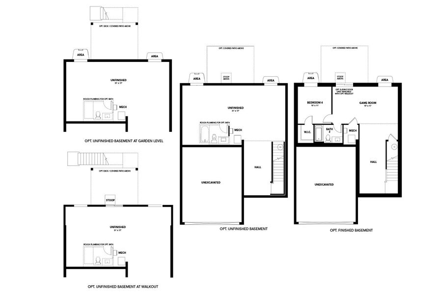 2D floor plan layout for the Cantata by Brightland Homes in Bloom, Fort Collins, CO (Image 3).