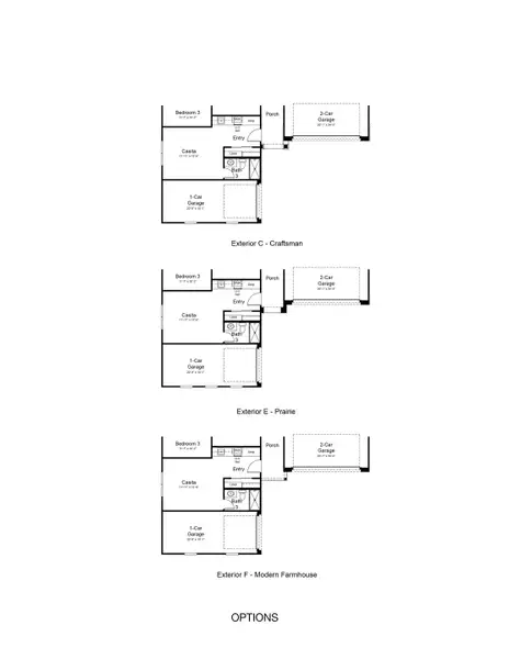 2D floor plan layout of this home in Ladera Trails, Queen Creek, AZ (Image 3).