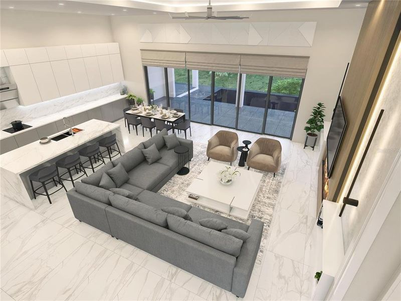 Furnished interior view inside a new home in , Port Charlotte (Image 21). Furnished interior view inside a new home in , Port Charlotte (Image 21).