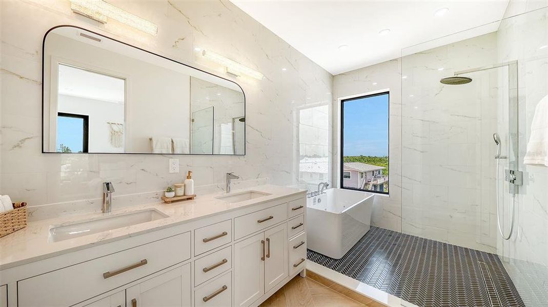 Furnished interior view inside a new home in , Holmes Beach (Image 15). Furnished interior view inside a new home in , Holmes Beach (Image 15).