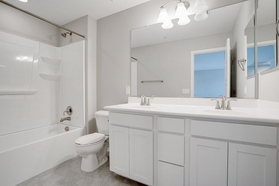 Representative furnished interior of a home built from the Castillo Series - Lavender by Brightland Homes in Castillo at Anderson Parc, Buckeye (Image 7). Representative furnished interior of a home built from the Castillo Series - Lavender by Brightland Homes in Castillo at Anderson Parc, Buckeye (Image 7).