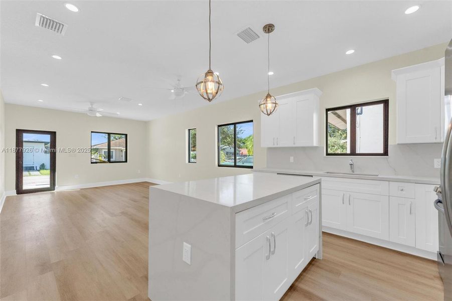 Furnished interior view inside a new home in , Miami (Image 9).