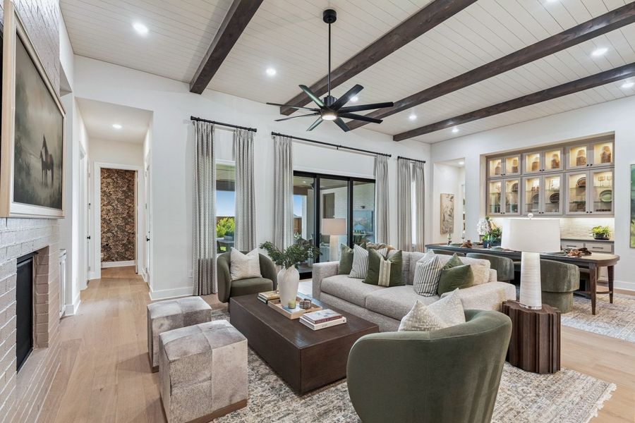 Representative Family Room - some options shown Representative Family Room - some options shown