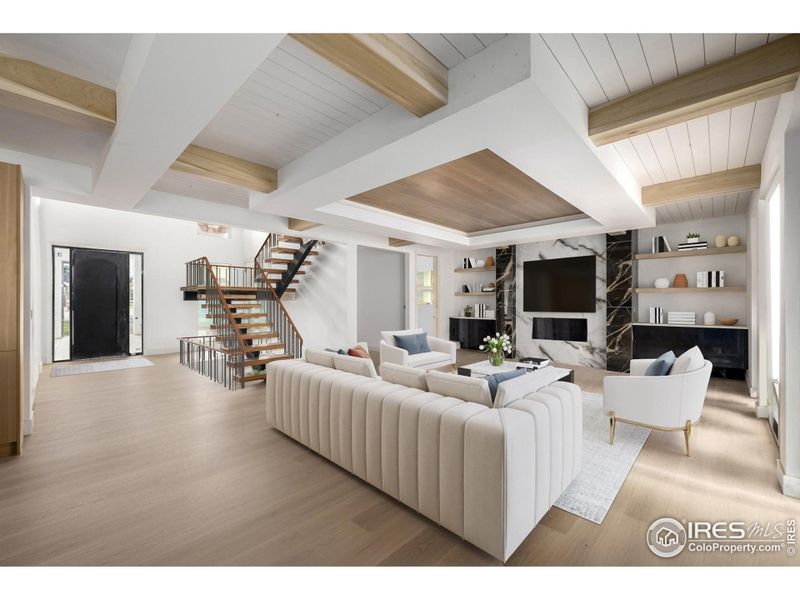 Furnished interior view inside a new home in , Denver (Image 8).