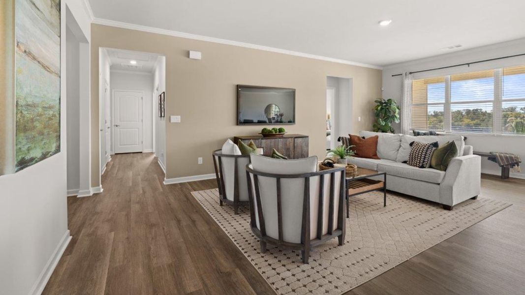 Representative furnished interior of a home built from the Booth by D.R. Horton in Whispering Springs, Maryville (Image 7).