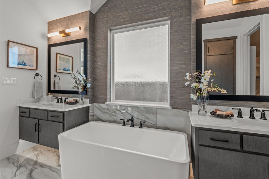 Representative furnished interior of a home built from the Hudson by Landon Homes in Fields - East Village, Frisco (Image 20).