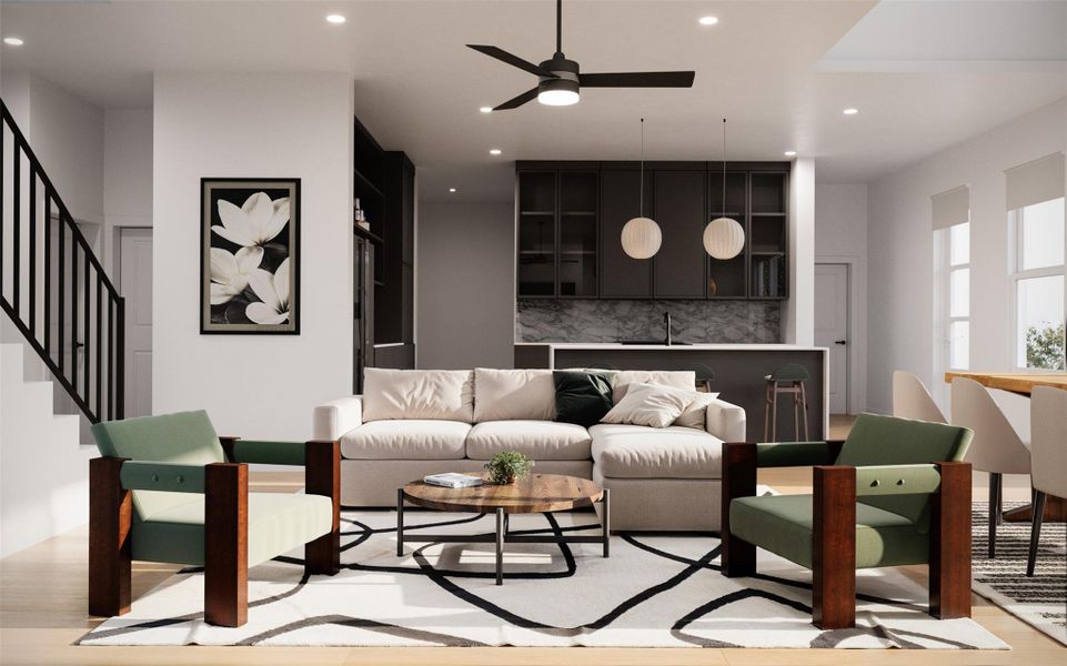 Furnished interior view inside a new home in , Georgetown (Image 19).