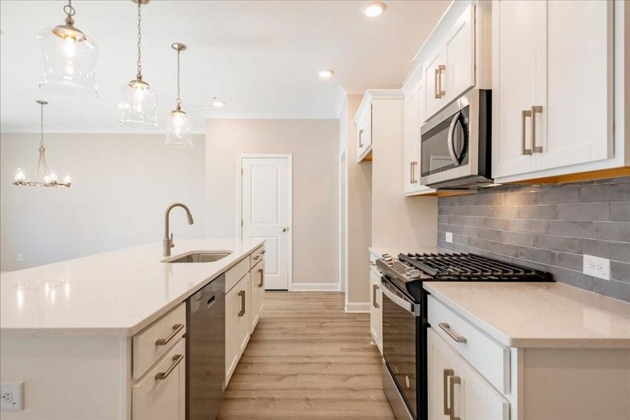 Furnished interior view inside a new home in Bluffs at Bells Ferry, Marietta (Image 12).