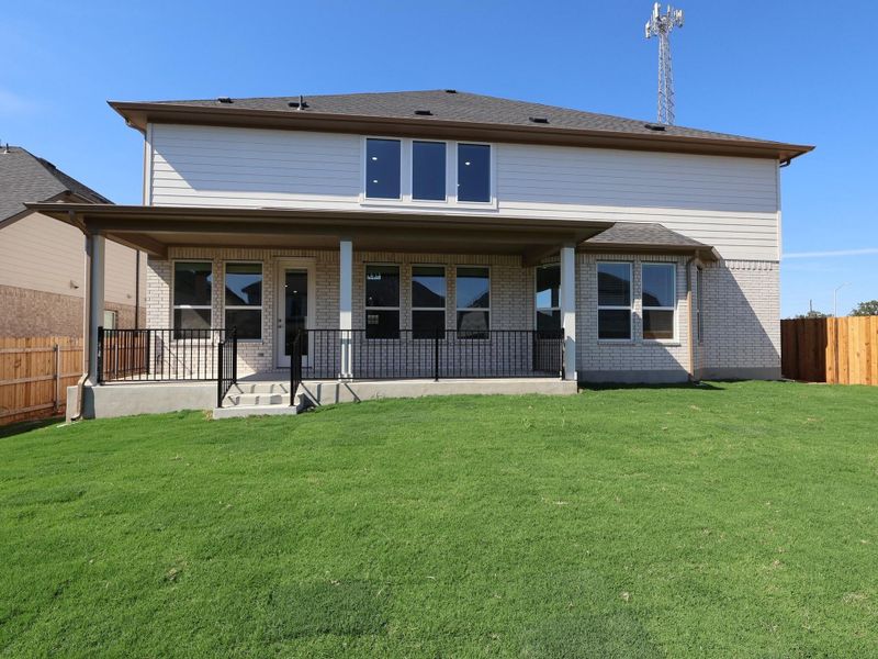 Exterior details and patio area of a home in Edgewood, Leander (Image 3). Exterior details and patio area of a home in Edgewood, Leander (Image 3).