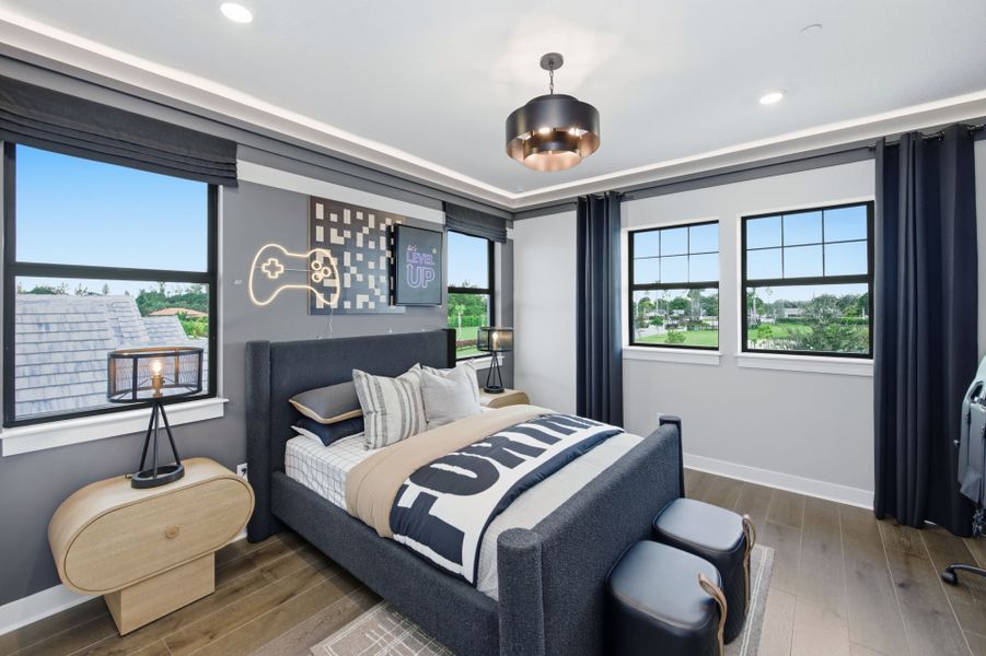 Representative furnished interior of a home built from the Livingston II by Pulte Homes in Marigold, Davie (Image 19).