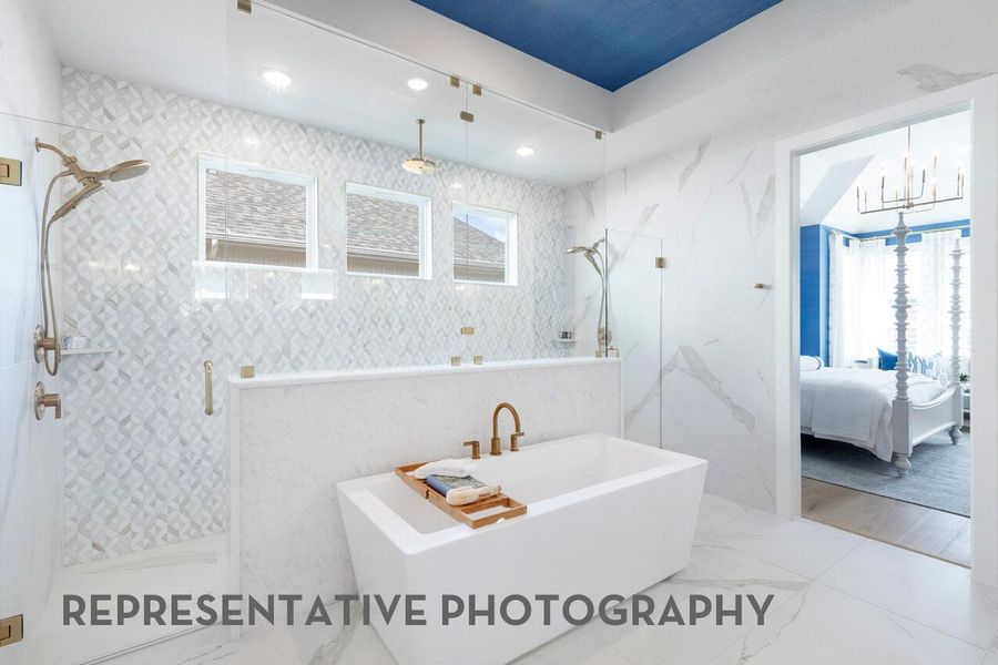 Furnished interior view inside a new home in Santa Rita Ranch, Liberty Hill (Image 38).