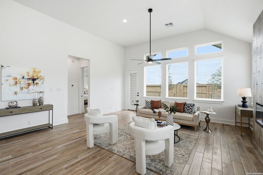 Furnished interior view inside a new home in Alsatian Oaks, Castroville (Image 5). Furnished interior view inside a new home in Alsatian Oaks, Castroville (Image 5).