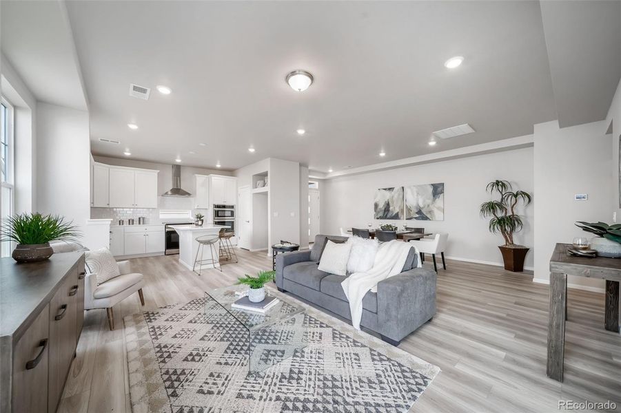 Furnished interior view inside a new home in The Reserve, Aurora (Image 5).