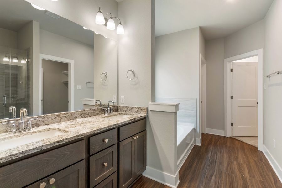 Furnished interior view inside a new home in Southern Pointe, College Station (Image 7).