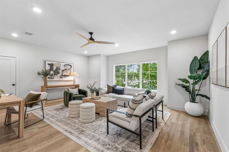 Furnished interior view inside a new home in , Richardson (Image 7).