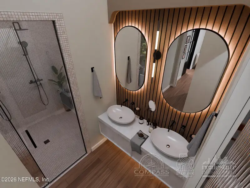 Furnished interior view inside a new home in , Jacksonville (Image 11).