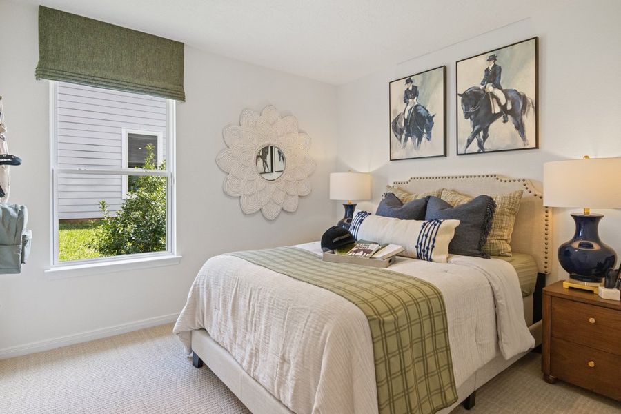 Spacious secondary bedrooms