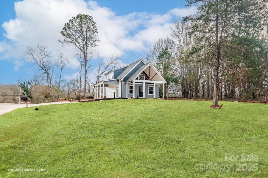 Front exterior of a new home in , Shelby, NC, highlighting curb appeal (Image 27).