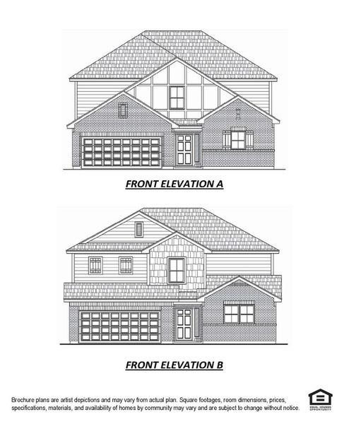 Exterior rendering of this home design in Splendora Fields, Splendora, TX (Image 4).