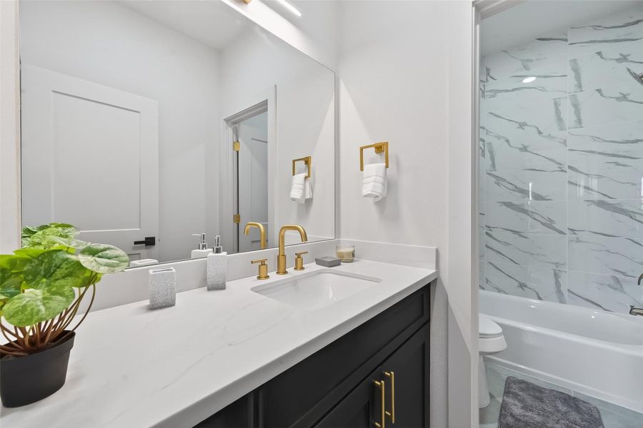 Furnished interior view inside a new home in , Houston (Image 36).